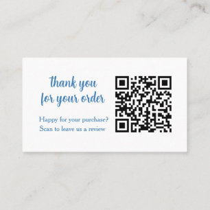 Blue Flower Mixer QR-code Laat ons een review acht Visitekaartje