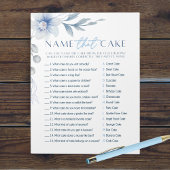 Blue Flower Naam The Cake Vrijgezellenfeest Game P Notitieblok