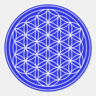 Blue Flower of Life Sticker