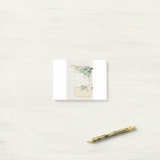 Blue Flower Pitcher Painting van Noritake Factory Post-it® Notes (Op bureau)