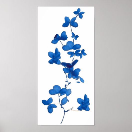 Blue Flower Print (Voorkant)