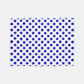 Blue Flower Ribbon van Kenneth Yoncich Fleece Deken (Voorkant (Horizontaal))