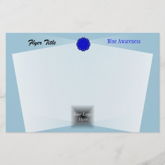 Blue Flower Ribbon van Kenneth Yoncich Flyer (Voorkant)