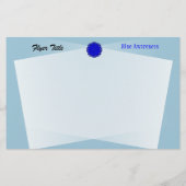 Blue Flower Ribbon van Kenneth Yoncich Flyer (Achterkant)
