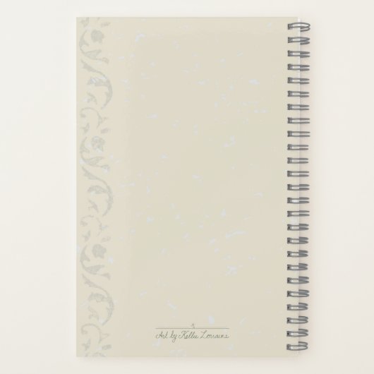 Blue Flower Scripture Journal Notitieboek (Achterkant)