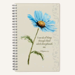 Blue Flower Scripture Journal Notitieboek