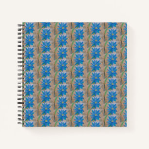 Blue Flower Spiral notebook Notitieboek
