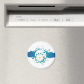Blue Flower Splash Magnet (Insitu (Vaatwasser))