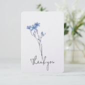 Blue Flower Stem bedankt (Staand voorkant)