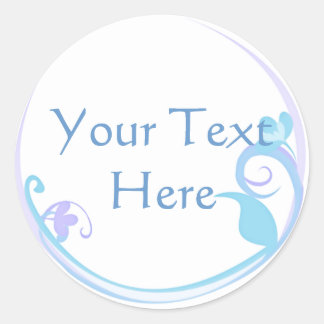 Blue Flower Stickers