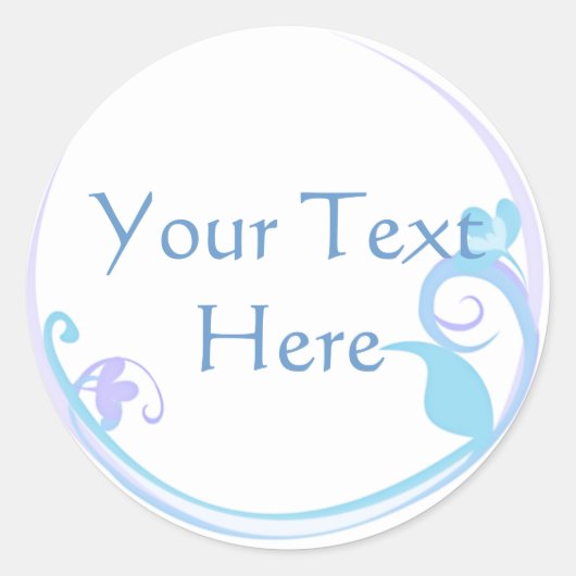 Blue Flower Stickers (Voorkant)