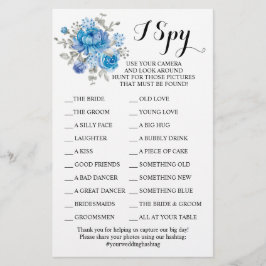 Blue Flower Weddenschappen Reception I Spy Game Ca Flyer