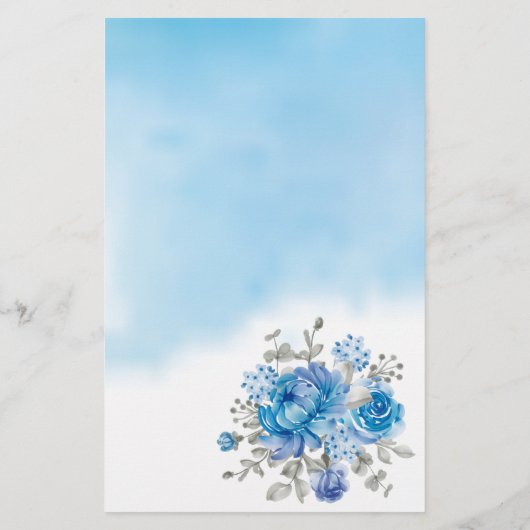 Blue Flower Weddenschappen Reception I Spy Game Ca Flyer (Achterkant)