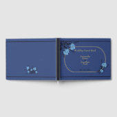 Blue Flower Wedding Gastenboek (Volledig)
