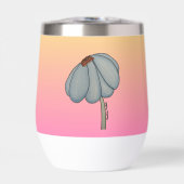 Blue flower with pink background (Voorkant)