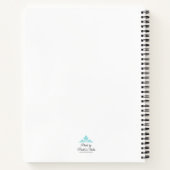 Blue Flower with pink background Notitieboek (Achterkant)