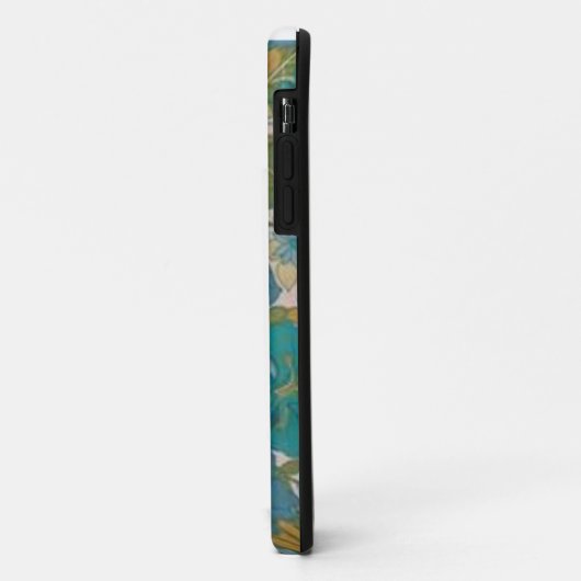 Blue Flowered Phone Case (Achterkant/links)