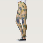 Blue Flowered Waterverf Art Leggings (Links)