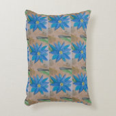 Blue Flowers Accent Mode Kussen (Voorkant(Verticaal))