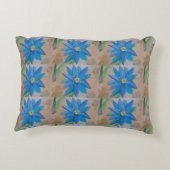 Blue Flowers Accent Mode Kussen (Achterkant)