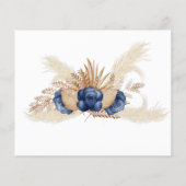 Blue Flowers Advice for Couple Vrijgezellenfeest C Flyer (Achterkant)