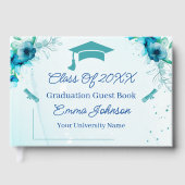 Blue Flowers  Afstuderen Gastenboek (Voorkant)