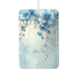 Blue Flowers and Pearls Air Freshener Luchtverfrisser