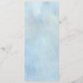 Blue Flowers and Pearls Menu (Achterkant)