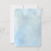 Blue Flowers and Pearls RSVP Card Kaartje (Achterkant)