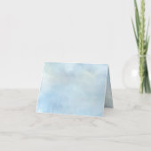 Blue Flowers and Pearls Thank You Card Bedankkaart (Achterkant)