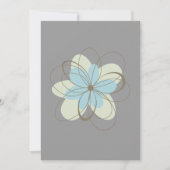 Blue Flowers Baby shower Kaart (Voorkant)