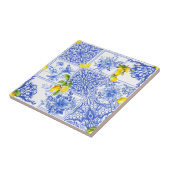 Blue flowers,blue china,porcelain,birds    tegeltje (Zijkant)