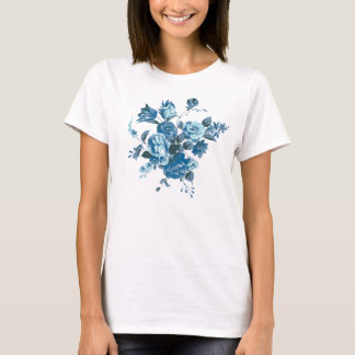 blue flowers bouquet t-shirt