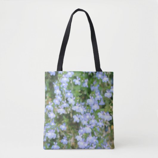 Blue Flowers Canvas tas (Voorkant)