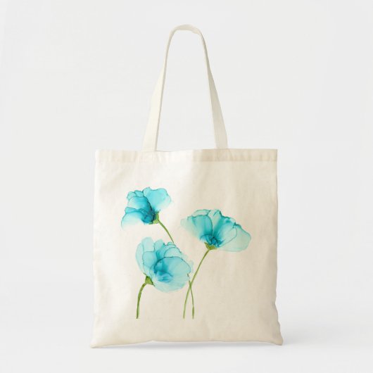 Blue Flowers Canvas tas (Voorkant)