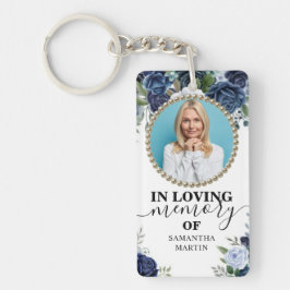 Blue Flowers Celebration of life Gift Sleutelhange Sleutelhanger