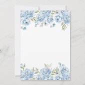 Blue Flowers Citroen Main Squeeze Vrijgezellenfees Kaart (Achterkant)