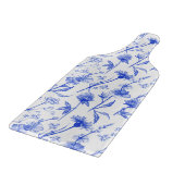 Blue Flowers Elegant Floral Boho Cutting Board Snijplank (Hoek)