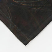 Blue flowers fleece deken (Hoek)