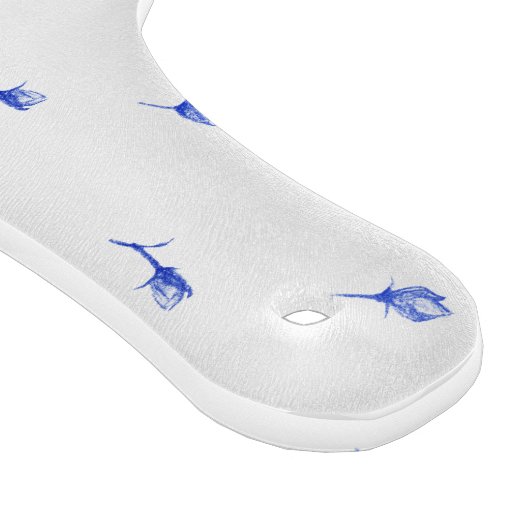 Blue Flowers Floral Boho Cutting Board Snijplank (Hoek)