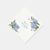 Blue Flowers Garden Boy Baby shower Servet (Hoek)