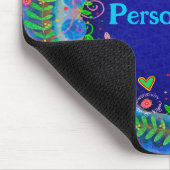 Blue Flowers Gepersonaliseerde Inspirivity Muismat (Hoek)