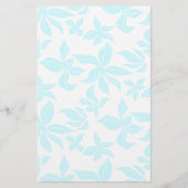 Blue Flowers Hand-illustrated Verse Stationery Briefpapier (Voorkant)