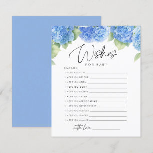 Blue Flowers Het is een Boy Wishes Baby shower Gam