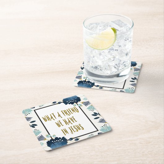 Blue Flowers Hymn Onderzetter (Insitu)