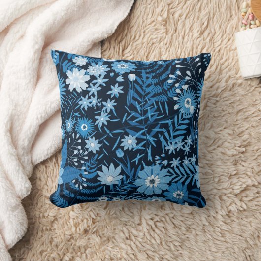 Blue Flowers Kussen (Deken)
