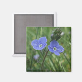 Blue Flowers Magnet (Voorkant / Achterkant)