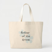 Blue Flowers Moeder van Groom Grote Tote Bag (Voorkant)