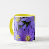 Blue Flowers Mok Coffee Cup Blue Daisies Cup (Voorkant links)