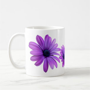 Blue Flowers Mok Coffee Cup Blue Daisies Cup